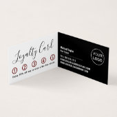 Haar Logo, Hair Stylist, Hair Salon Loyalty Card Visitekaartje (Binnen)