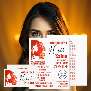 Haar Logo, Hair Stylist, Hair Salon Visitekaartje