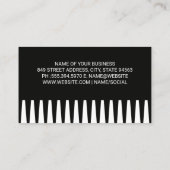 Haar Logo | Kam achtergrond Visitekaartje (Achterkant)