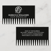 Haar Logo | Kam achtergrond Visitekaartje (Voorkant / Achterkant)