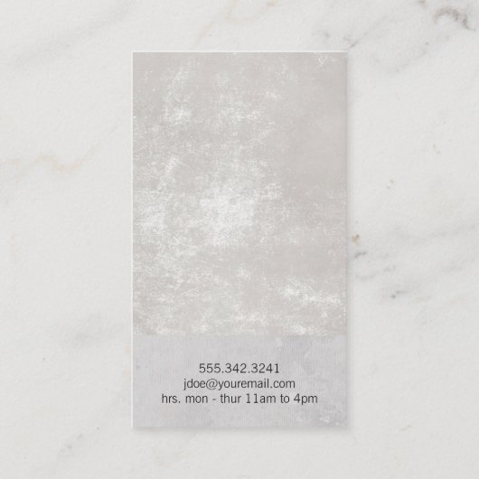 Haar Logo | Salon Scissors Visitekaartje (Achterkant)