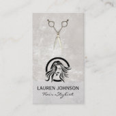 Haar Logo | Salon Scissors Visitekaartje (Voorkant)