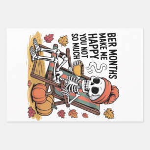 Haar maanden maken me blij dat je niet zo spookach inpakpapier vel