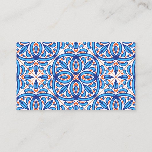 Haar Main Squeeze oranje blauw vrijgezellenfeest Plaatskaartje (Achterkant)