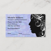 Haar Make-up Afspraak Visitekaartjes (Voorkant)