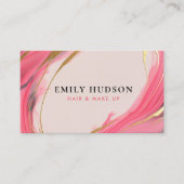 Haar Make Up Artist Beauty Visitekaartje (Voorkant)