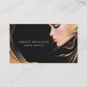 Haar Make Up Artist Beauty Visitekaartje (Voorkant)