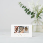 Haar Make-up Foto QR-code Visitekaartje (Staand voorkant)