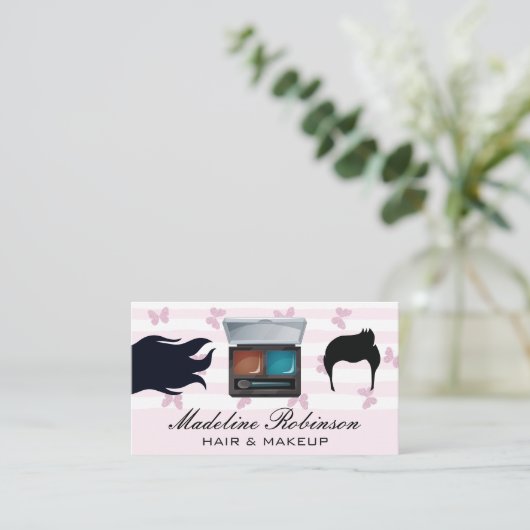 Haar | Make-up Gereedschap Visitekaartje (Staand voorkant)