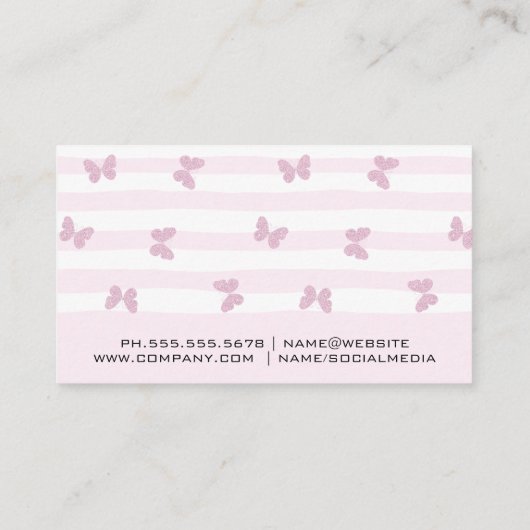 Haar | Make-up Gereedschap Visitekaartje (Achterkant)