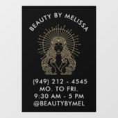 Haar Make-up Nagels Salon Celestial Tarot Marketin Raamsticker (Vel)