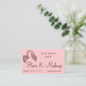 Haar & Make-up stylist Visitekaartje (Staand voorkant)
