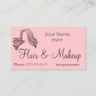 Haar & Make-up stylist Visitekaartje