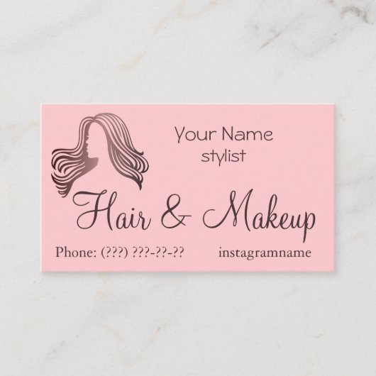 Haar & Make-up stylist Visitekaartje (Voorkant)