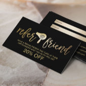 Haar & Makeup Artist Black & Gold Salon Referral