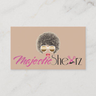 Haar & Makeup Artist Custom Logo Hair Salon Visitekaartje