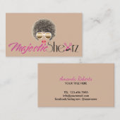 Haar & Makeup Artist Custom Logo Hair Salon Visitekaartje (Voorkant / Achterkant)