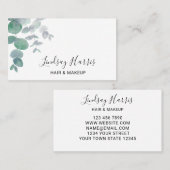 Haar & Makeup Eucalyptus Visitekaartje (Voorkant / Achterkant)
