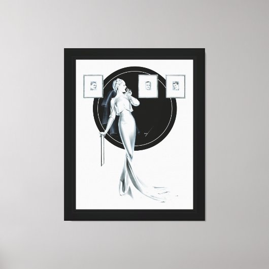 Haar Man kiezen door George Petty Canvas Afdruk (Voorkant)