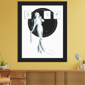 Haar Man kiezen door George Petty Canvas Afdruk (Insitu (Woonkamer))