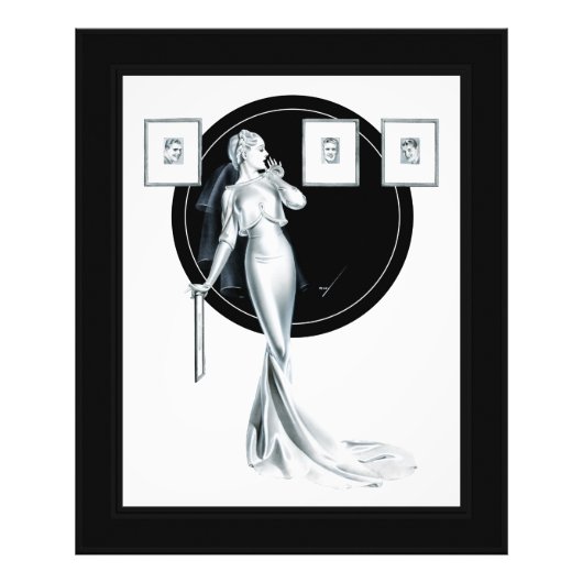 Haar Man kiezen door George Petty Foto Afdruk (Voorkant)