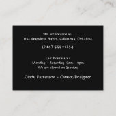 Haar met een Visitekaartje van Candle Fantasy (Achterkant)