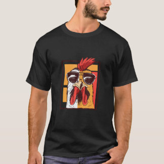 Haar met zonnebril Koelaar en kipzak T-shirt