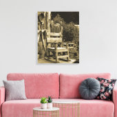 Haar missen canvas afdruk (Insitu (Woonkamer))