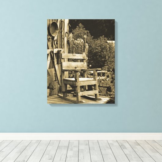 Haar missen canvas afdruk (Insitu (Houten vloer))