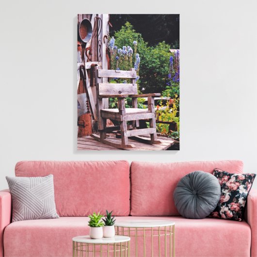 Haar missen canvas afdruk (Insitu (Woonkamer))