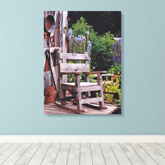 Haar missen canvas afdruk (Insitu (Houten vloer))