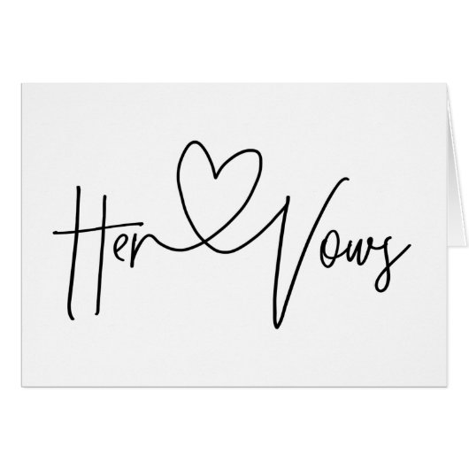 Haar moderne Wowdendaagse hartkaart (Voorkant Horizontaal)