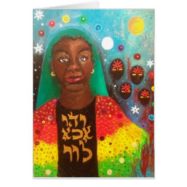 Haar munt van vele kleuren Notecard