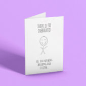 Haar na chemo grappige kaart