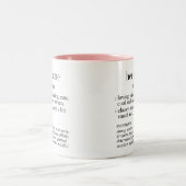 Haar naam dictionary definition Two-Tone koffiekof Tweekleurige Koffiemok (Center)