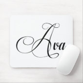 Haar naam is Ava Calligrafie Muismat (Met muis)