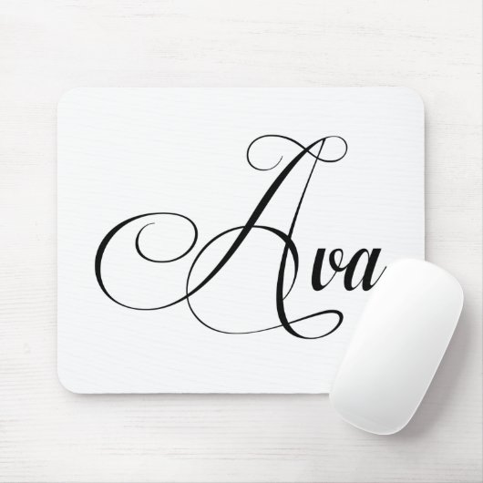 Haar naam is Ava Calligrafie Muismat (Met muis)