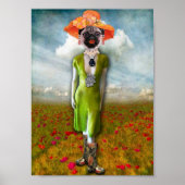 Haar naam is Diva Pug en ze heeft les Poster (Voorkant)