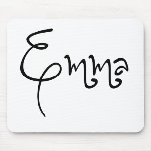 Haar naam is Emma Calligraphy Muismat
