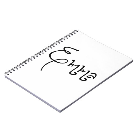 Haar naam is Emma Calligraphy Notitieboek (Linkerzijde)