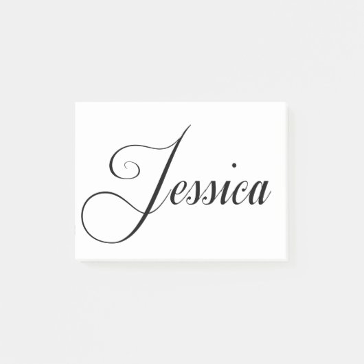 Haar naam is Jessica Calligraphy Post-it® Notes (Voorkant)