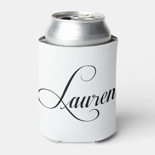 Haar naam is Lauren Calligrafie Blikjeskoeler (Blikje Voorkant)