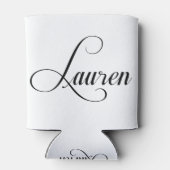 Haar naam is Lauren Calligrafie Blikjeskoeler (Achterkant)