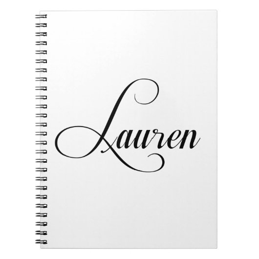 Haar naam is Lauren Calligrafie Notitieboek (Voorkant)