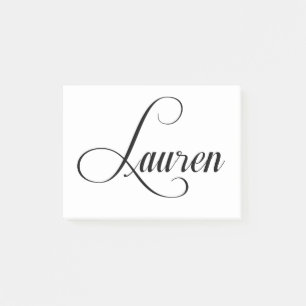 Haar naam is Lauren Calligrafie Post-it® Notes