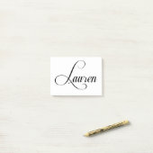 Haar naam is Lauren Calligrafie Post-it® Notes (Op bureau)