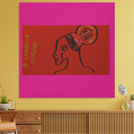 Haar naam is Licht Canvas Afdruk