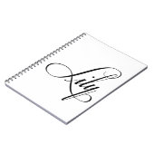 Haar naam is Lily Calligraphy Notitieboek (Linkerzijde)