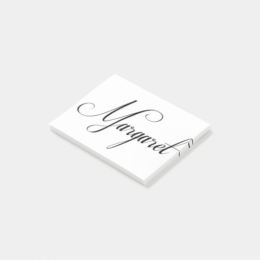 Haar naam is Margaret Calligraphy Post-it® Notes (Schuin)