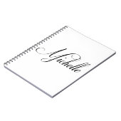 Haar naam is Michelle Calligraphy Notitieboek (Linkerzijde)